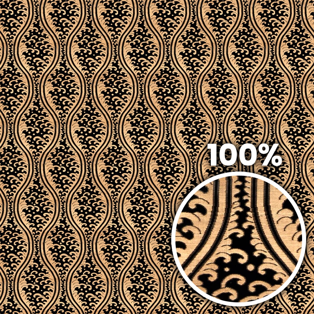 Tiling preview of an old mixed fibers fabric with wave patterns