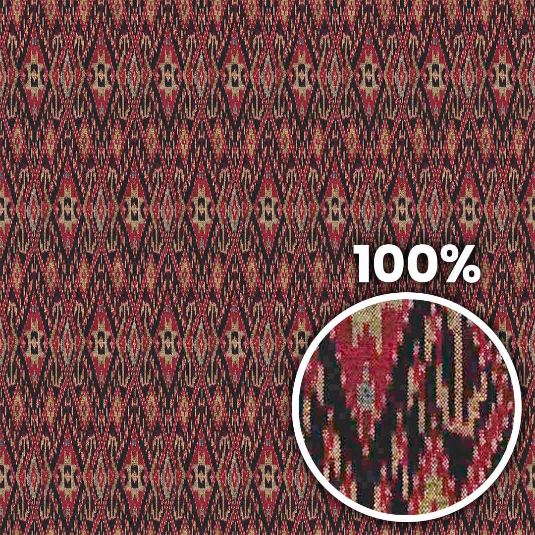 Tiling preview of a silk cloth with geometric motifs
