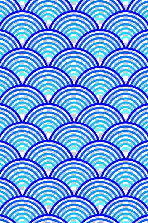 Blue Abstract Wave Pattern