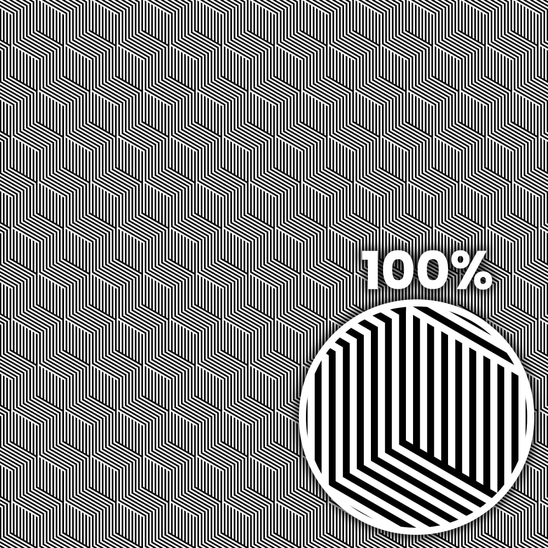 Tiling preview of isometric cubes with black and white stripes