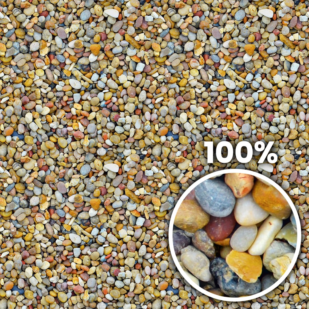 Tiling preview of river pebbles of different warm colors