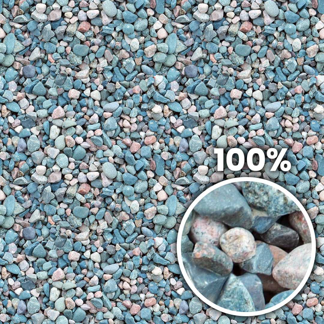 Tiling preview of blue and white river pebbles
