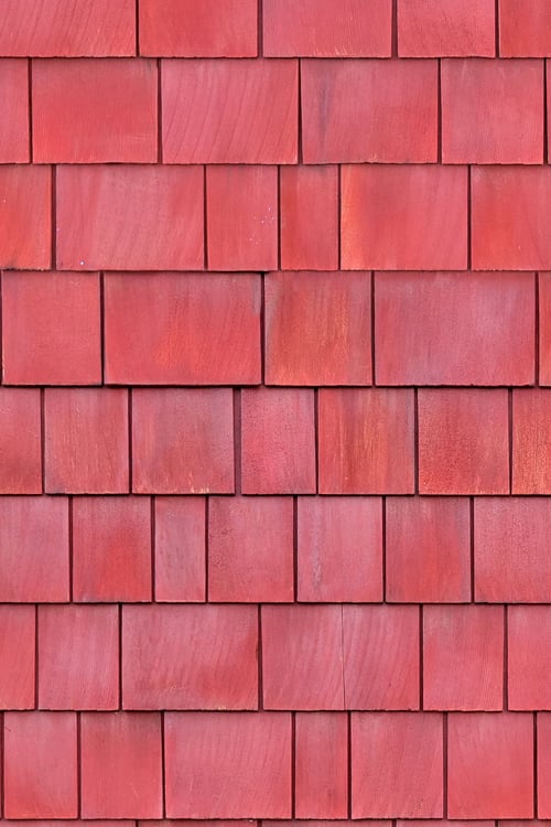 Painted Vertical Wooden Shingles