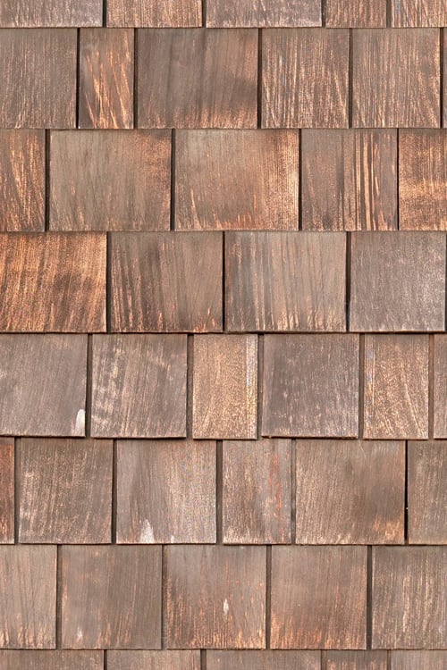 Aged Vertical Wooden Shingles