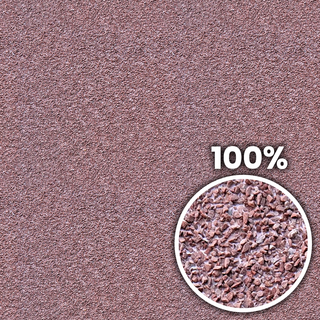 Tiling preview of red granite exposed aggregate plaster