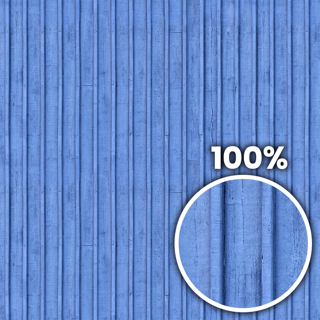 Tiling preview of a house exterior timber cladding with overlapping planks painted in blue