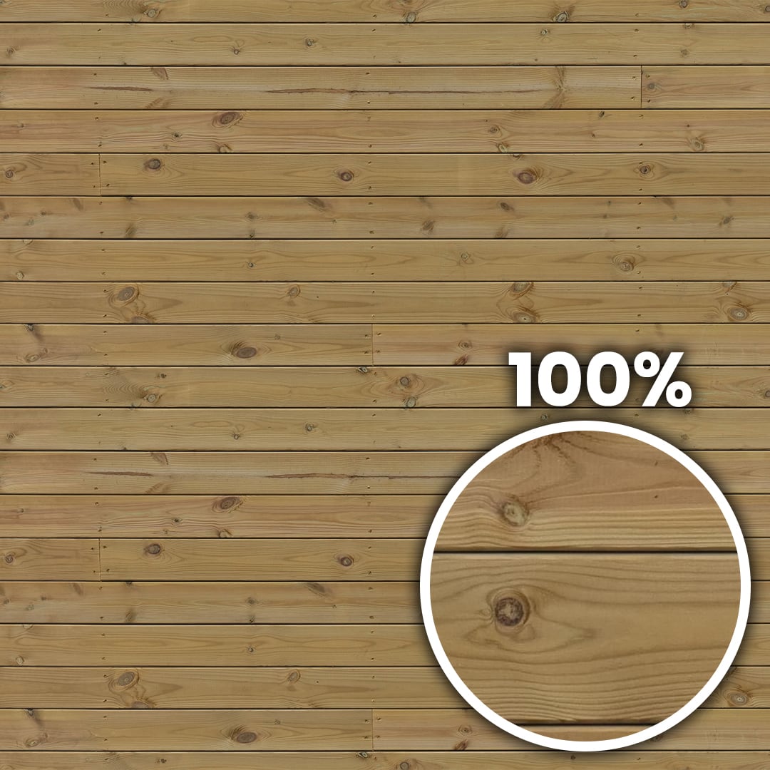 Tiling preview of a timber-clad exterior in it's natural color