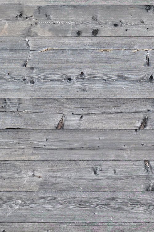 Unpainted Wood Plank Fence 1