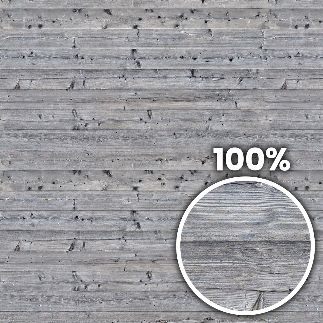 Tiling preview of a fence with slightly aged, natural horizontal wood planks