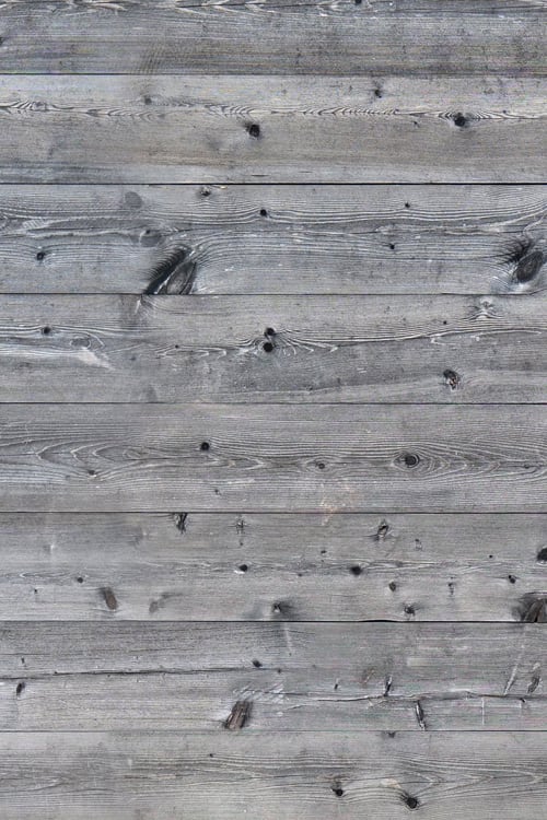 Unpainted Wood Plank Fence 2