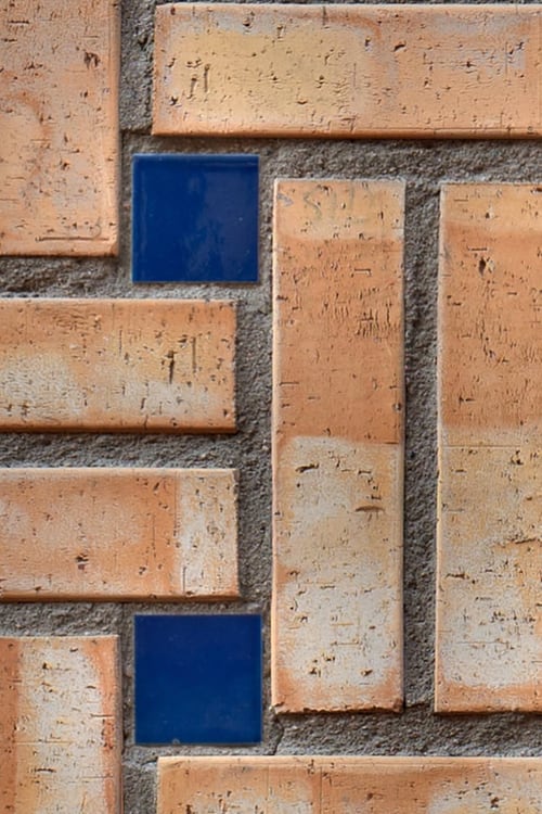 Decorative Crosshatch Brick Wall
