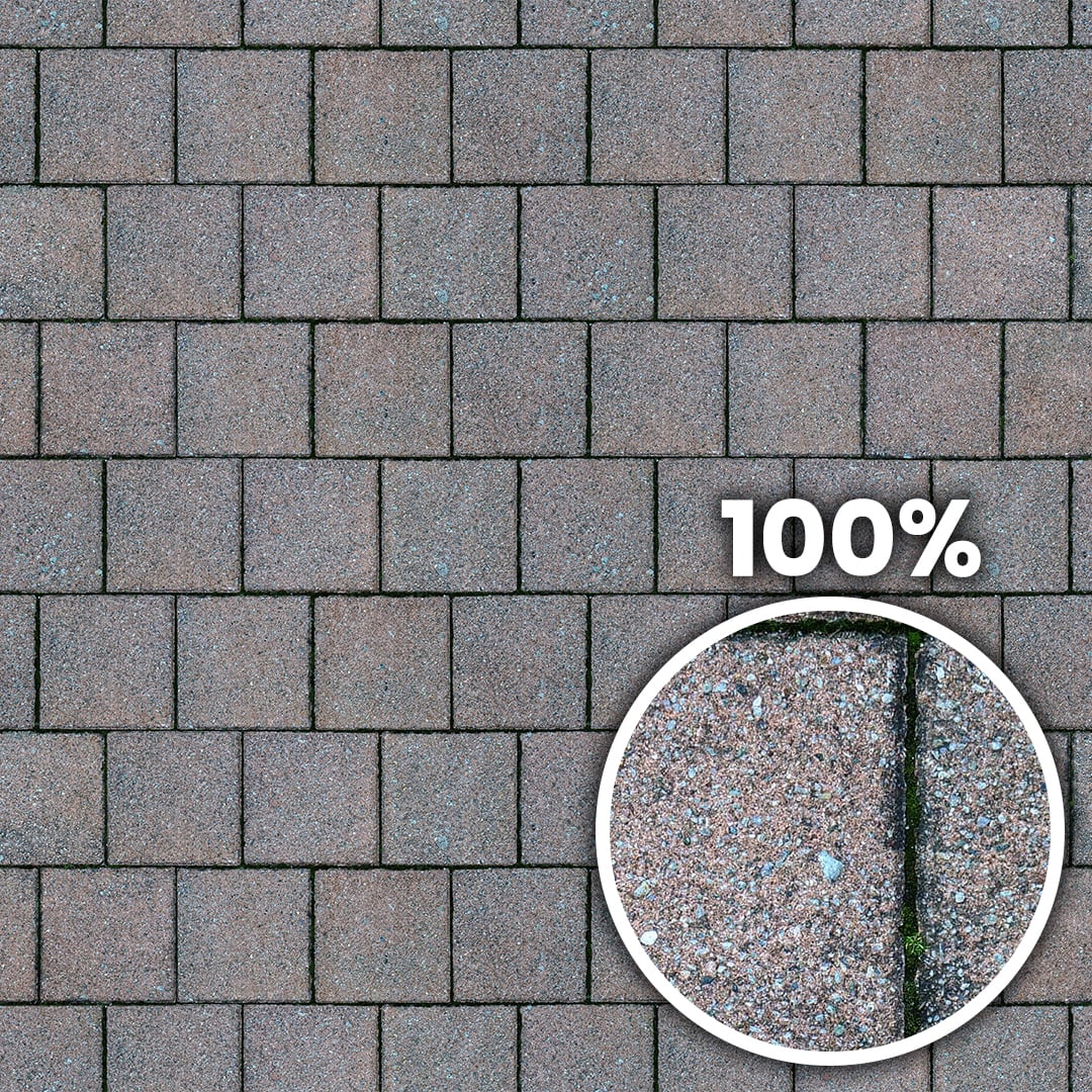 Tiling preview of a pathwalk with square concrete pavement