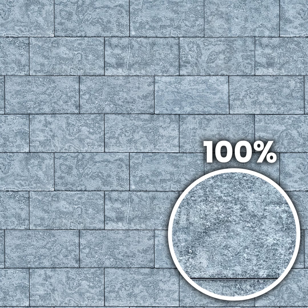 Tiling preview of a contemporary facade with rectangular concrete panels