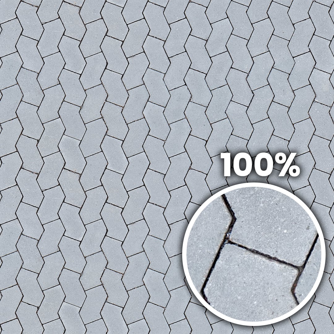Tiling preview of an interlocking concrete pavers