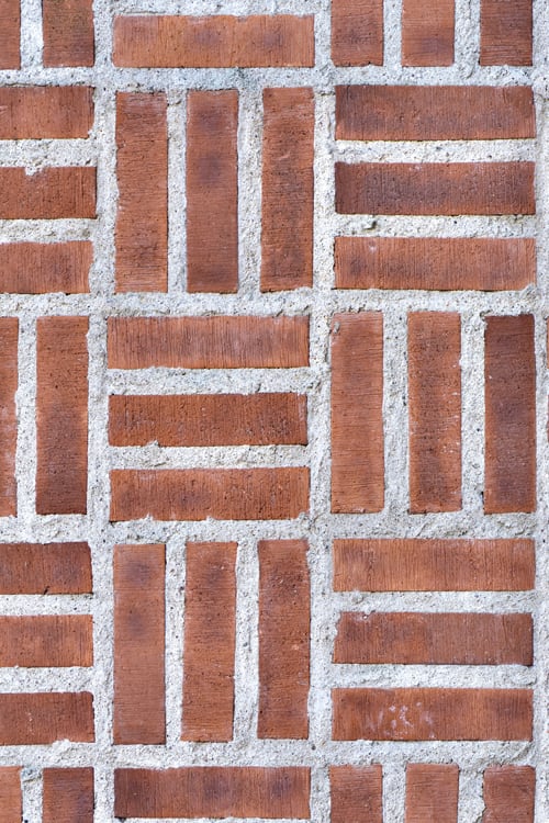 Crosshatch Brick Wall