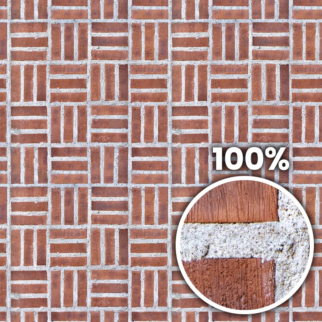 Tiling preview of a crosshatch brick wall