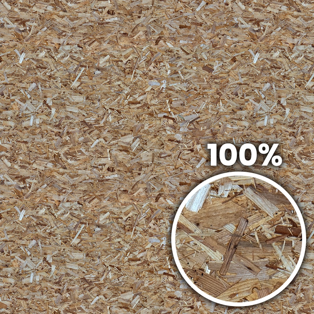 Tiling preview of an OSB pressed wooden board