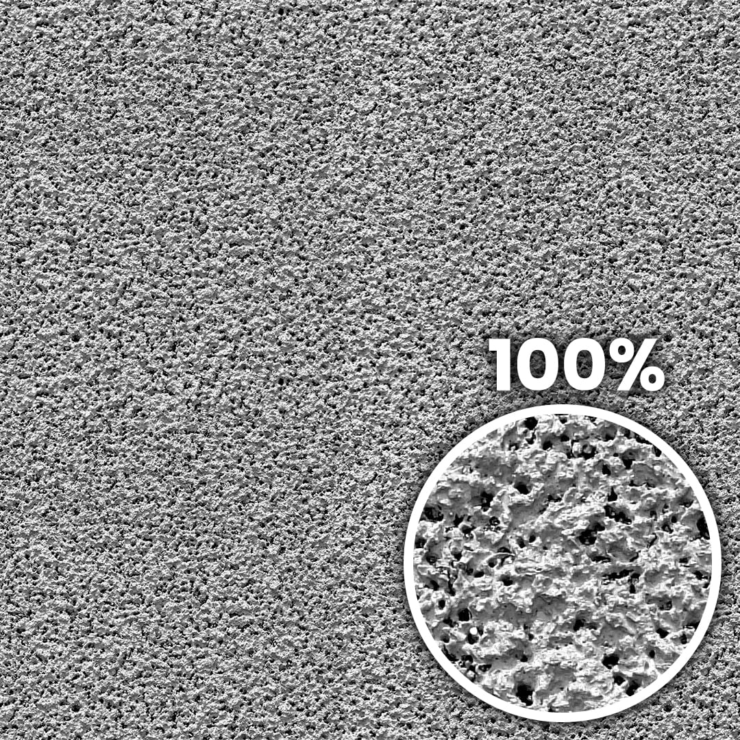 Tiling preview of synthetic spongy foam