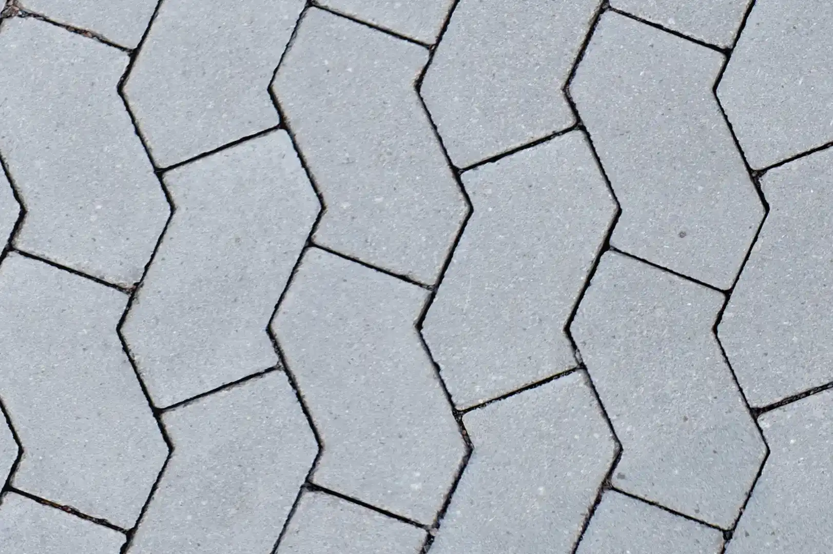Close-up of an interlocking concrete pavers