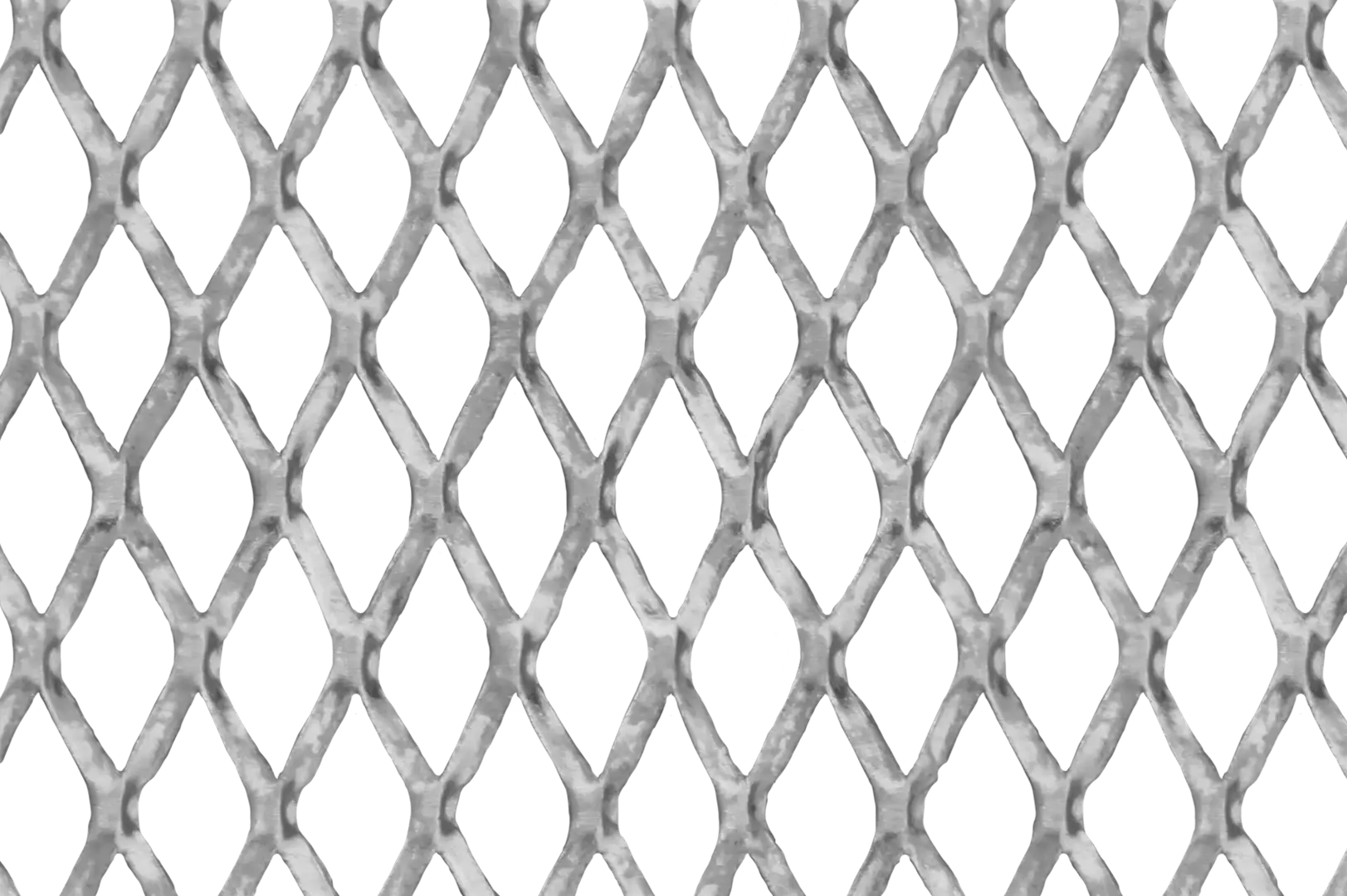 Close-up of a perforated rough aluminium grille mesh