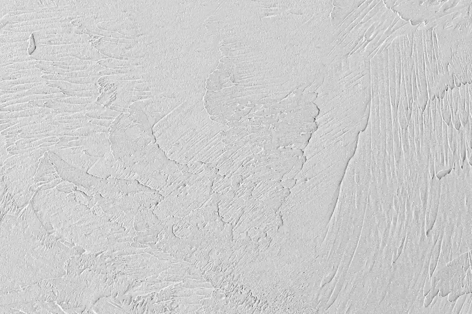 Close-up of a white, clean decorative stucco wall